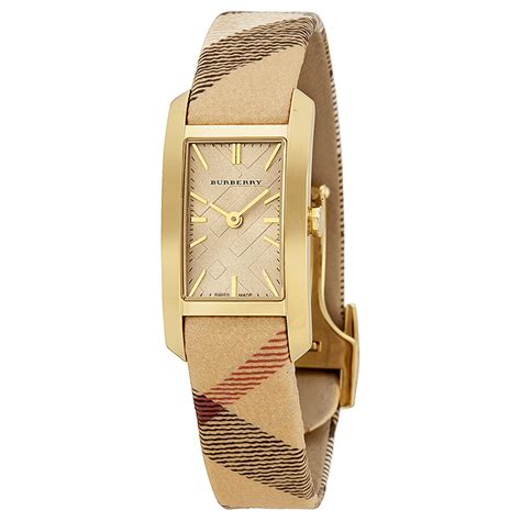 gold burberry watch women'|Burberry pioneer gold dial.